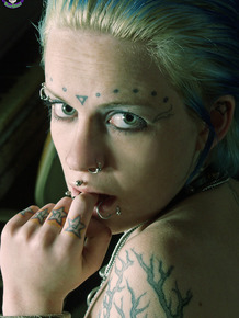 Punk girl Rachel Face is left naked and chained to a pinball machine