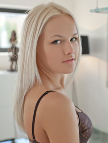 Charming blonde sweetheart Karina O simply loves stripping down