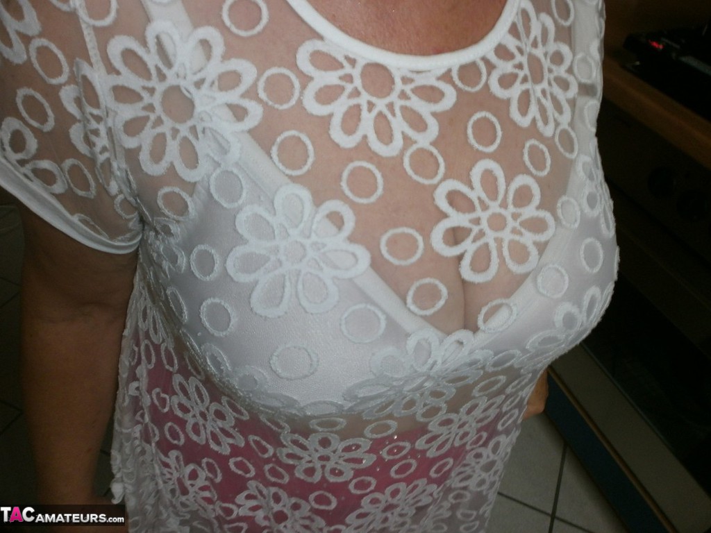 amateur with sheer tops