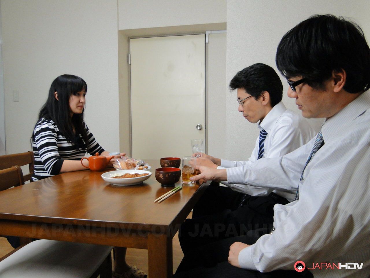 Japanese wife Risa Kurokawa has sexual relations in front of her cuckold hubby image image